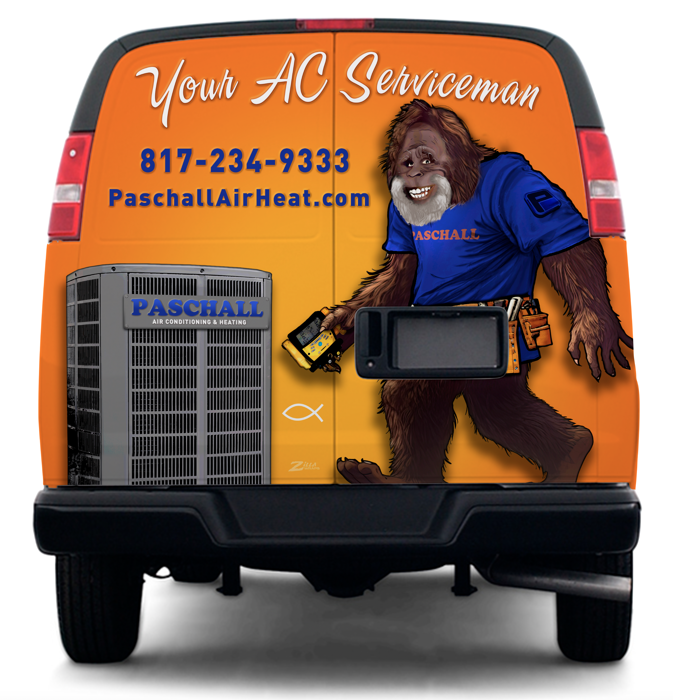 HVAC Installation Van, Paschall Heat and Air - Keller, TX HVAC services